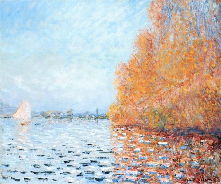 Sekwana w Argenteuil - The Siene at Argenteuil - Monet