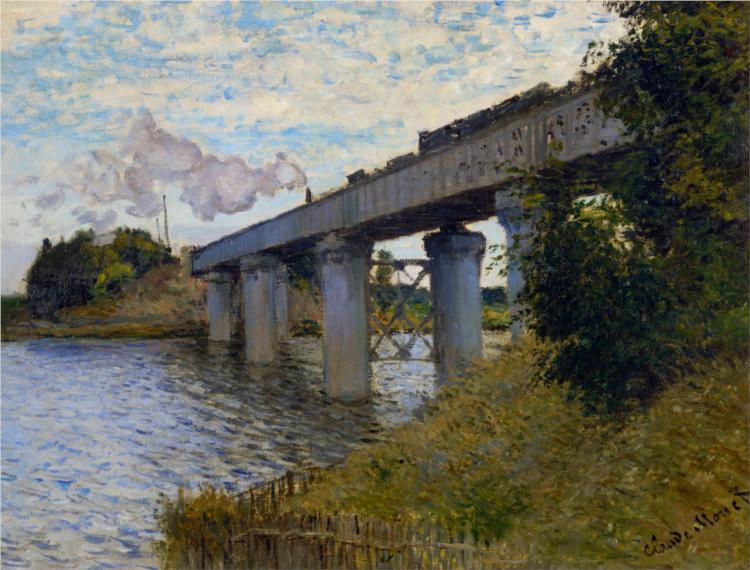 Obraz Moneta - Most kolejowy w Argenteuil - The Railway Bridge at Argenteuil