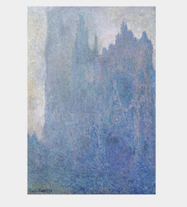 Monet - Katedra w Rouen w mgle -  Rouen cathedral in the fog