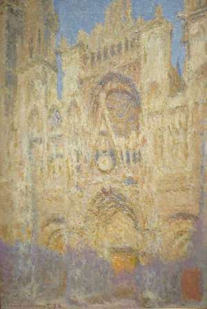 Obraz Moneta - Katedra w Rouen w południe - Rouen cathedral at noon