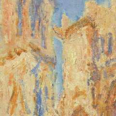 Claude Monet - Rouen Cathedral at sunset - detal 1