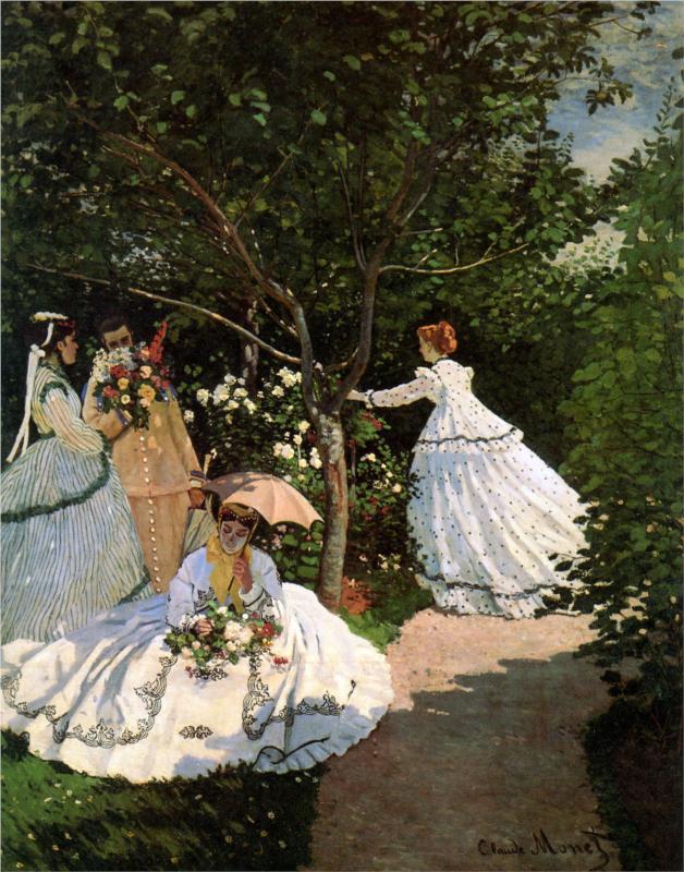 Obraz Moneta - Kobiety w ogrodzie