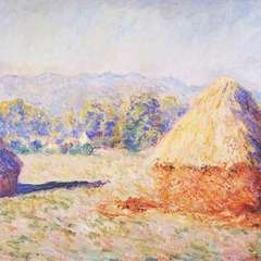 Monet -Stogi siana w słońcu - poranek 